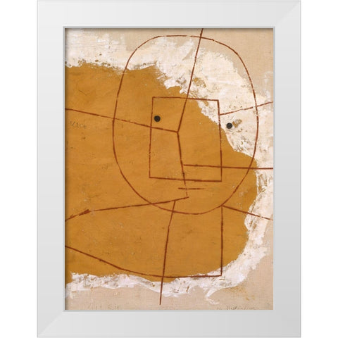 One who Understands 1934 White Modern Wood Framed Art Print by Klee, Paul
