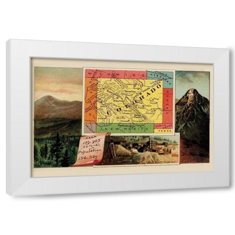 Colorado White Modern Wood Framed Art Print by Arbuckle Brothers
