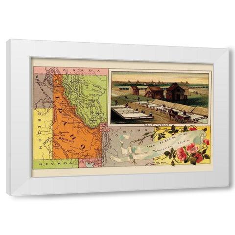Idaho White Modern Wood Framed Art Print by Arbuckle Brothers