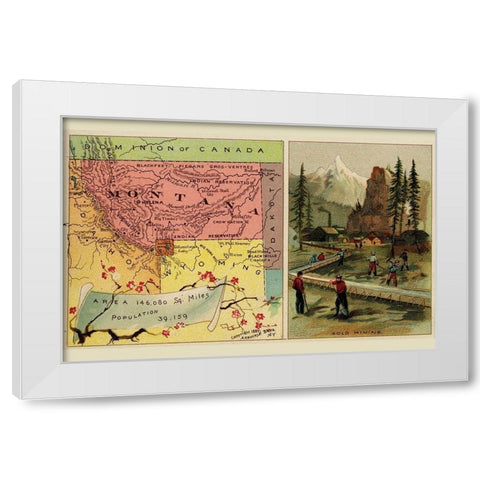 Montana White Modern Wood Framed Art Print by Arbuckle Brothers