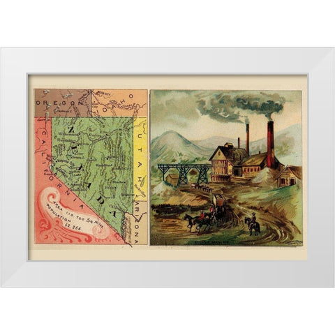 Nevada White Modern Wood Framed Art Print by Arbuckle Brothers