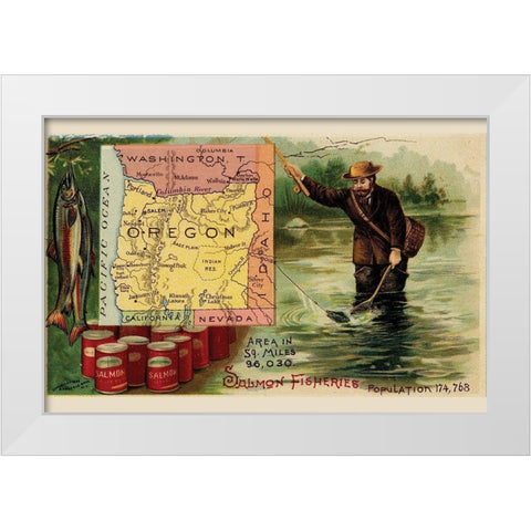 Oregon White Modern Wood Framed Art Print by Arbuckle Brothers