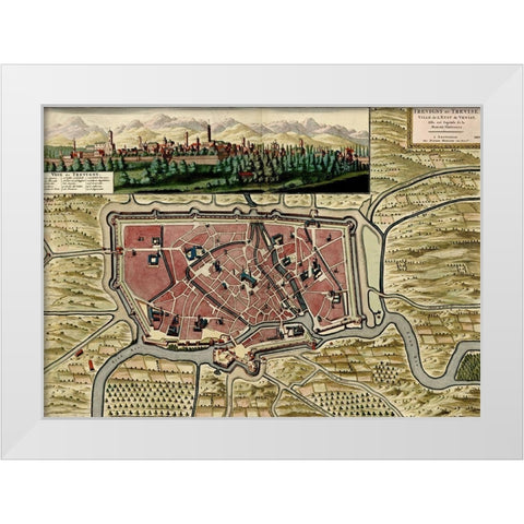Nicea 1700 White Modern Wood Framed Art Print by Beeck, Anna
