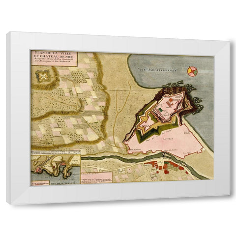 Gibraltar 1700 White Modern Wood Framed Art Print by Beeck, Anna