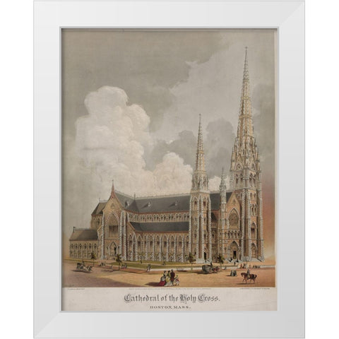 Cathedral of the Holy Cross White Modern Wood Framed Art Print by Buford