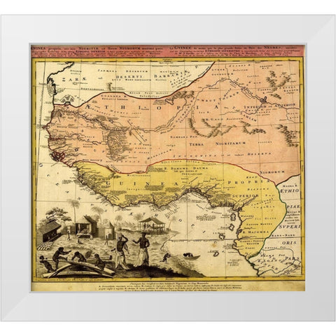 Guinee and Ethiopia White Modern Wood Framed Art Print by Erben, Homann