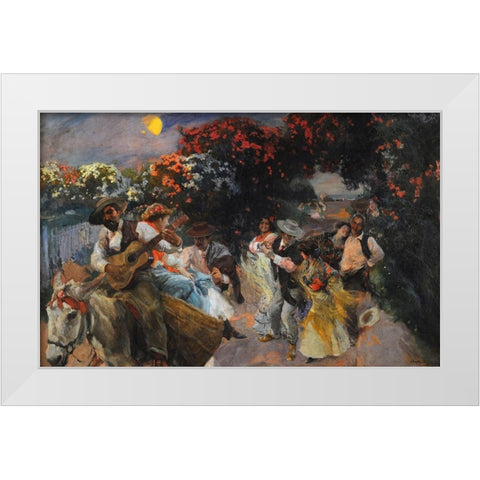 The Last Dance White Modern Wood Framed Art Print by Sorolla, Joaquin