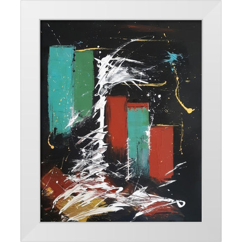 3 Doors Down White Modern Wood Framed Art Print by Clement, Diane