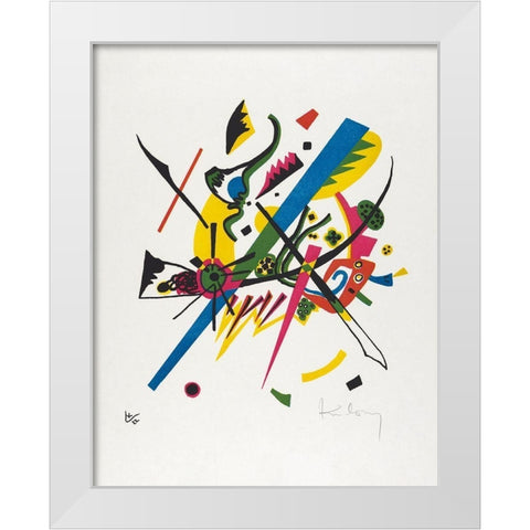 Kleine Welten I-Small Worlds I White Modern Wood Framed Art Print by Kandinsky, Wassily