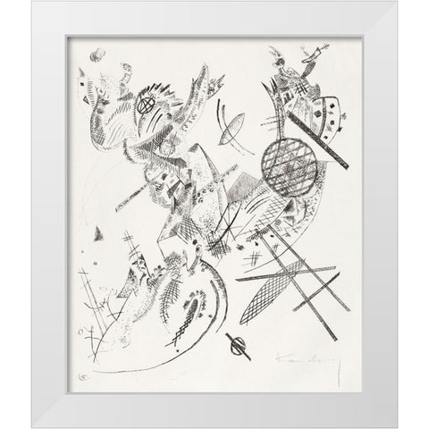 Kleine Welten XII-Small Worlds XII 1922 White Modern Wood Framed Art Print by Kandinsky, Wassily