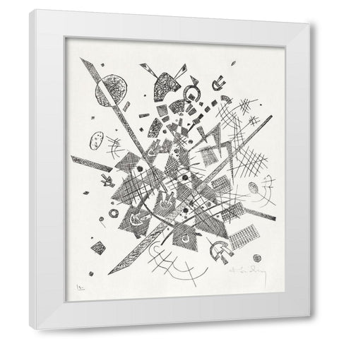 Kleine Welten IX-Small Worlds IX 1922 White Modern Wood Framed Art Print by Kandinsky, Wassily
