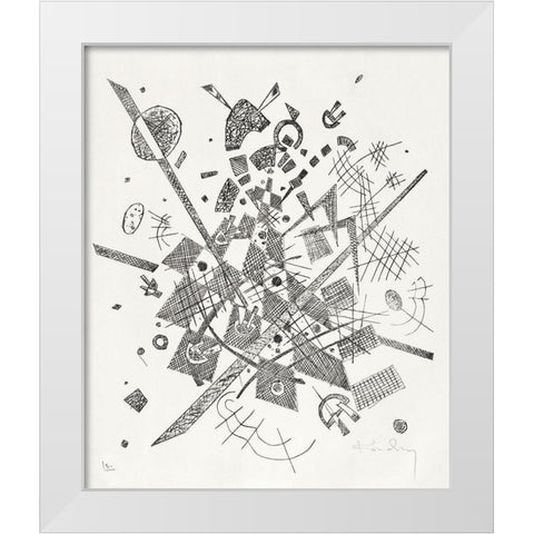 Kleine Welten IX-Small Worlds IX 1922 White Modern Wood Framed Art Print by Kandinsky, Wassily