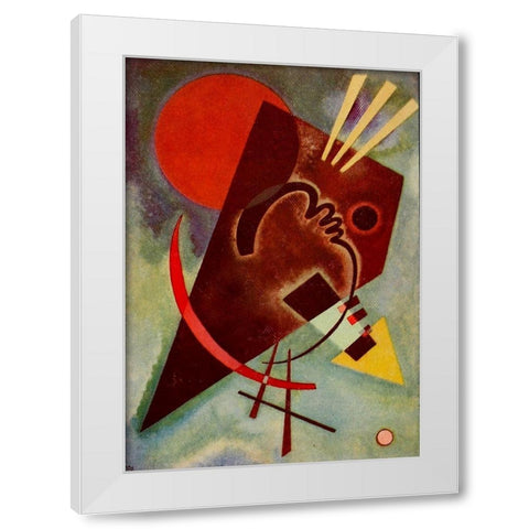 Abstract 2 White Modern Wood Framed Art Print by Kandinsky, Wassily