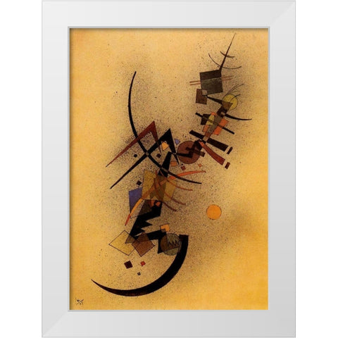 Capriccio 1927 White Modern Wood Framed Art Print by Kandinsky, Wassily