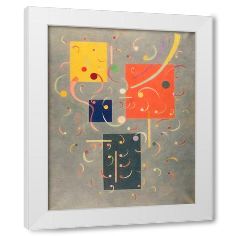 Circuit 1938 White Modern Wood Framed Art Print by Kandinsky, Wassily