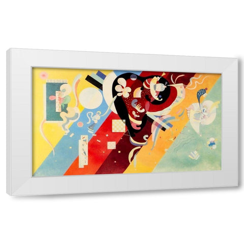 Composition IX 1936 White Modern Wood Framed Art Print by Kandinsky, Wassily