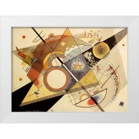 Untitled 2 1922 White Modern Wood Framed Art Print by Kandinsky, Wassily