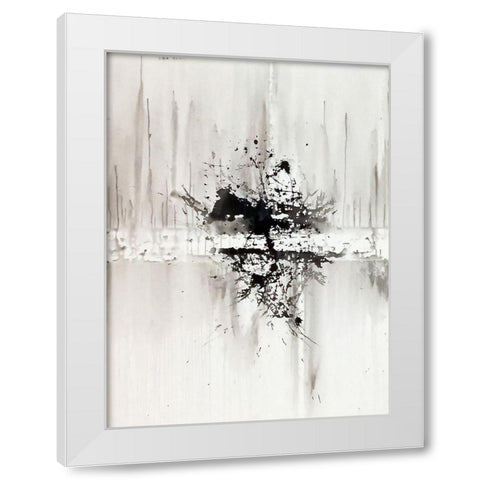 Frozen Reflections White Modern Wood Framed Art Print by Clement, Diane