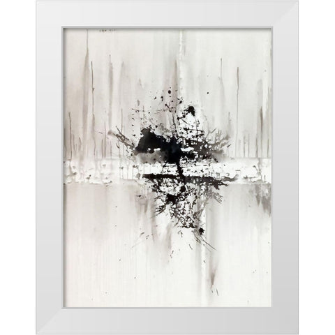 Frozen Reflections White Modern Wood Framed Art Print by Clement, Diane