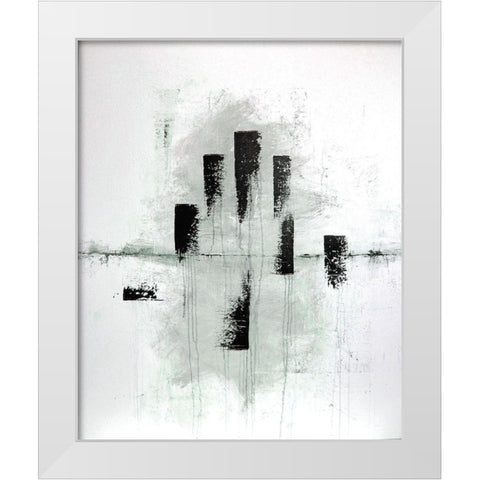 Passage White Modern Wood Framed Art Print by Clement, Diane