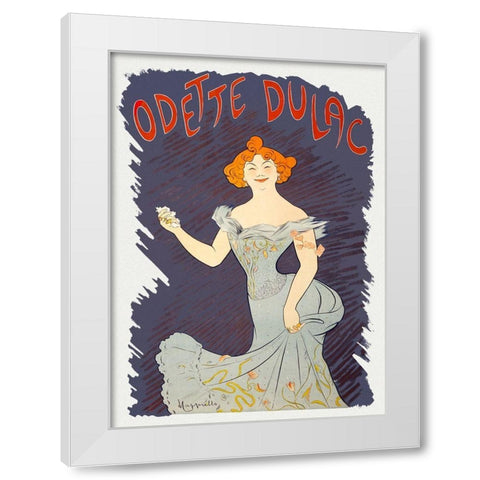 Odette Dulac White Modern Wood Framed Art Print by Cappiello, Leonetto