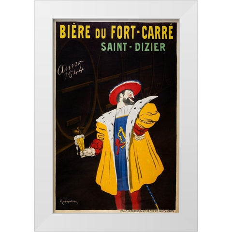 Beer from Fort-Carre-Saint-Dizier White Modern Wood Framed Art Print by Cappiello, Leonetto