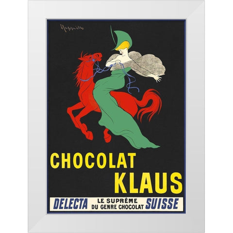Chocolat Klaus White Modern Wood Framed Art Print by Cappiello, Leonetto