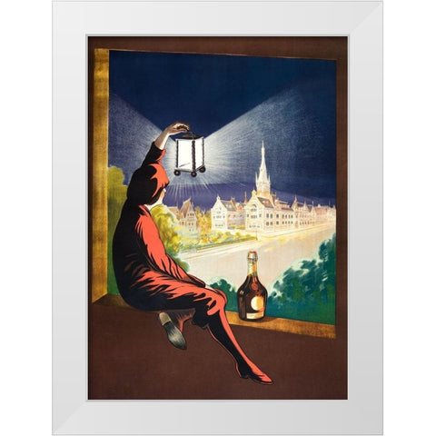 Benedictine White Modern Wood Framed Art Print by Cappiello, Leonetto