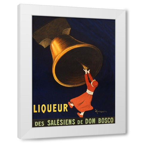 Angelus-liqueur des Salesiens de Dom Bosco White Modern Wood Framed Art Print by Cappiello, Leonetto