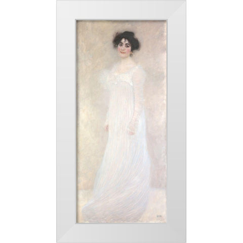 Serena Pulitzer Lederer White Modern Wood Framed Art Print by Klimt, Gustav