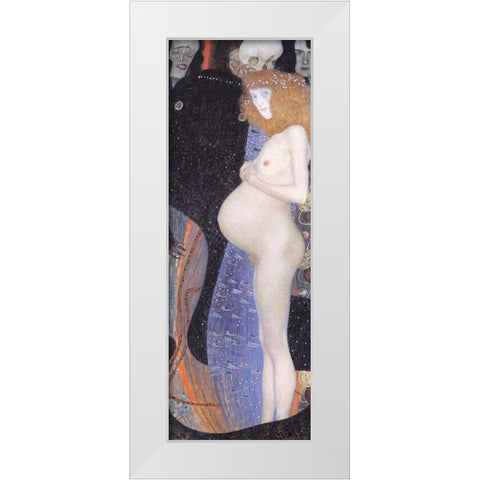 Hope White Modern Wood Framed Art Print by Klimt, Gustav
