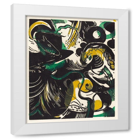 Genesis IIÂ  White Modern Wood Framed Art Print by Marc, Franz