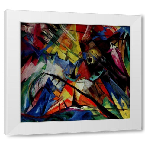 Tyrol White Modern Wood Framed Art Print by Marc, Franz