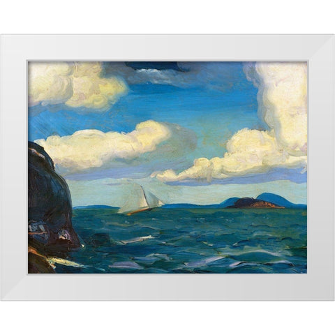 A Fresh Breeze White Modern Wood Framed Art Print by Bellows, George