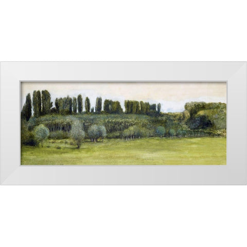 Landscape White Modern Wood Framed Art Print by Burneâ€“Jones, Edward