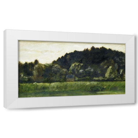 Landscape White Modern Wood Framed Art Print by Burneâ€“Jones, Edward