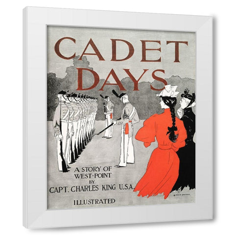 Cadet Days White Modern Wood Framed Art Print by Penfield, Edward