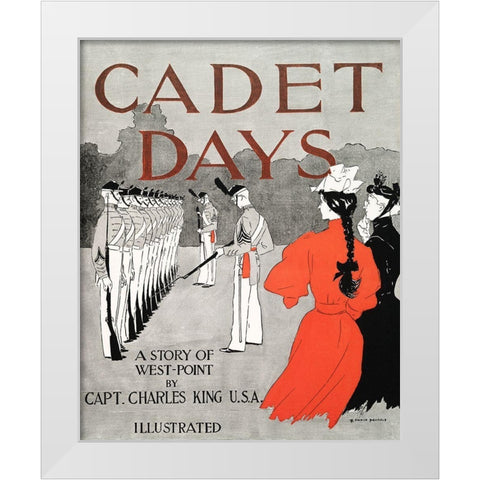 Cadet Days White Modern Wood Framed Art Print by Penfield, Edward