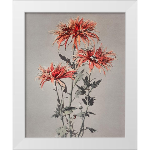 Kin Shi Shi White Modern Wood Framed Art Print by Kazumasa, Ogawa