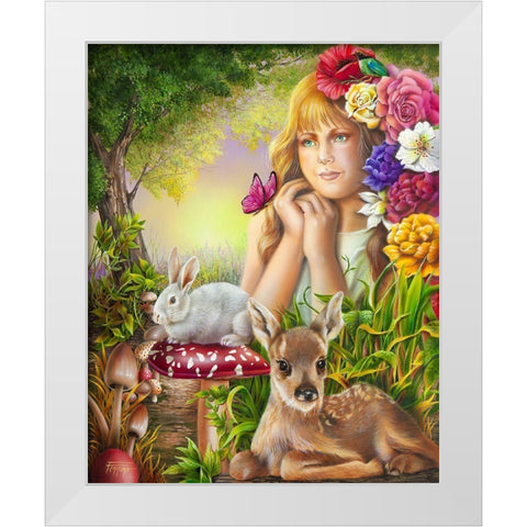 What Dreams are Made Of White Modern Wood Framed Art Print by Ferraro