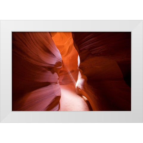 Slot Canyons Gently carved from the Navajo Sandstone-Arizona White Modern Wood Framed Art Print by Highsmith, Carol