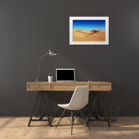 The Imperial Sand Dunes of Southern California White Modern Wood Framed Art Print by Highsmith, Carol