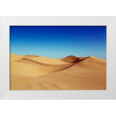 The Imperial Sand Dunes of Southern California White Modern Wood Framed Art Print by Highsmith, Carol