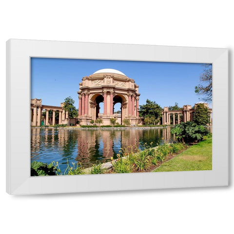 The Palace of Fine Arts in the Marina District of San Francisco-California White Modern Wood Framed Art Print by Highsmith, Carol