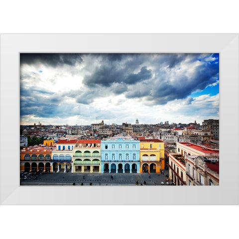 View of Havana-Cuba White Modern Wood Framed Art Print by Highsmith, Carol