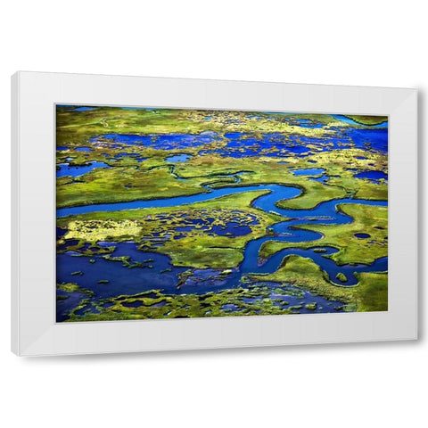 Marshlands New Jersey Shore-Little Egg Harbor-New Jersey White Modern Wood Framed Art Print by Highsmith, Carol
