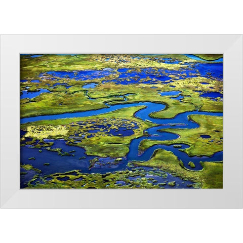Marshlands New Jersey Shore-Little Egg Harbor-New Jersey White Modern Wood Framed Art Print by Highsmith, Carol