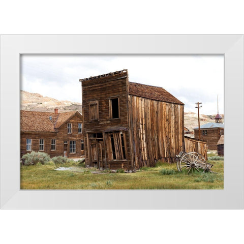 Bodie Ghost Town-Mono County-California-United States White Modern Wood Framed Art Print by Highsmith, Carol