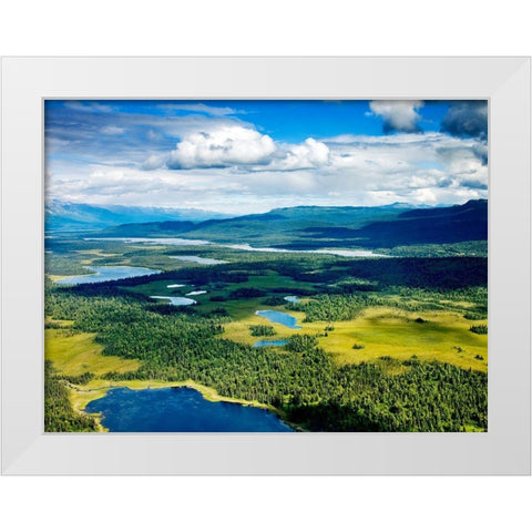 Mount McKinley or Denali in Alaska White Modern Wood Framed Art Print by Highsmith, Carol