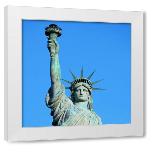 The Statue of Liberty in New York White Modern Wood Framed Art Print by Highsmith, Carol